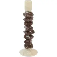 Light & Living - Kandelaar ESTINA - Bruin - 11.5x11.5x35 cm