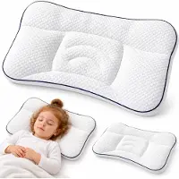 VHV -Kinderkussen - Ademend Slaapkussen 50 x 30 x 9 cm - Wit - Voor Kinderen - Voor peuterbed en reizen