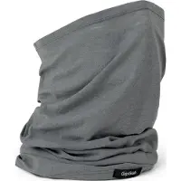 Gripgrab - Multifunctional Merino Wol Nekwarmer Wielersport Fiets Loop Sjaal Tube Halswarmer - Grijs - Unisex - Maat One Size