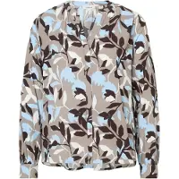 s.Oliver Blouse beige / lichtblauw / bruin