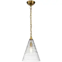 FEISS LED Hanglamp Elmore | 1X E27 Max 60W | Dimbaar | Burnished Brass