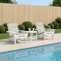 vidaXL Kussen voor lage rugstoel GEMERT 2 st 100% Polyester Wit