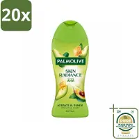 Palmolive 20 x – Douchegel – Skin Radiance Avocado Honey – 250 ml - Wasstrips - Douchegel - Exfoliatie - Huidverzorging - Stralende Huid - Avocado