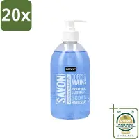 Sence 20 x - Provencal Lavendel - Handzeep - Savon - 500 ml - Wasstrips - Handzeep - Lavendel - Handen Reinigen - Vloeibare Handzeep - Mild Reinigen