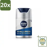 Nivea 20 x MEN - Anti-Age - Gezichtscrème met SPF 15 - 50 ml - Wasstrips - Anti-ouderdom Crème - Gezichtscreme - SPF 15 - Anti-ouderdom Verzorging - Huidvernieuwing