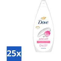 Dove 25 x Petal Soft - Douchegel - Sulfaatvrij - 250 ml - Voordeelverpakking - 25 stuks