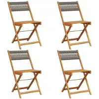 VMP 4x Houten Klapstoelen Tuin - Comfortabel & Duurzaam Acaciaboom