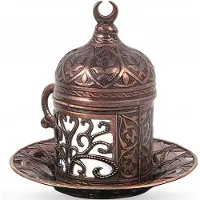 Ottomania Turkse Koffieservies Set met Suikerpot en Dienblad - 2 Kopjes