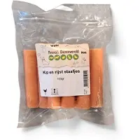 Zoolekker Kip en rijst staafjes - gezonde hondensnack in 100 g en 400 g verpakkingen 100 Gram