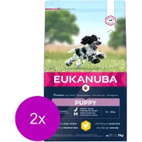 Eukanuba Growing Puppy Medium Breed Kip - Hondenvoer - 2 x 3 kg