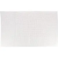 Tendance Badmat microfiber - bolletjes - wit - 45x75 cm - absorberend - badkamer mat - antislip - zacht