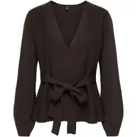 ONLY Gebreid vest 'ONLElea' bruin