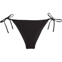 Calvin Klein Dames/Dames Bikinibroekje met Geribde Zijkant (Zwart)