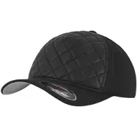 Flexfit Kinder/Kids Diamant Quilt Baseballpet (Zwart)
