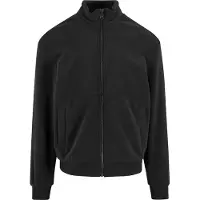 Urban Classics Heren Polar Fleece jas met kleurblok (Zwart)