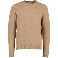 Tommy Hilfiger Trui camel lamswol gebreid