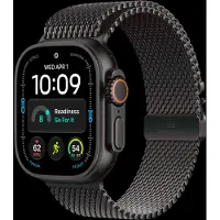 Apple Watch Ultra 4 GPs + Cellular 49mm Black Titanium Case - Milanese Loop S