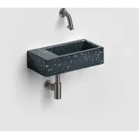 Clou Flush 3 fontein gerecycled polyethyleen 36cm zonder kraangat links heelal