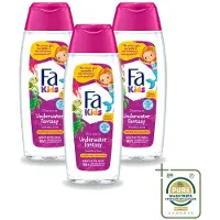 Fa Pflege 3 x – Douchegel & Shampoo – Kids Underwater Fantasy – 250 ml - Wasstrips - Douchegel Voor Kinderen - Shampoo Voor Kinderen - Kinderhuid Reinigen - Kinderhaar Reinigen - Milde Douchegel