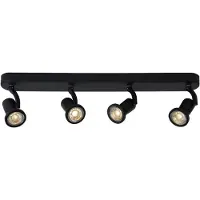Lucide JASTER-LED - Plafondspot (Plafondlamp) - LED - GU10 - 4x5W 2700K - Zwart
