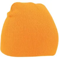 Beechfield Unisex Original Pull-On muts voor volwassenen (Fluorescerend Oranje)