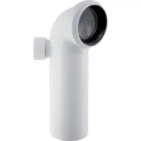 Geberit aansluitbocht 90° met extra aansluiting links: d=110mm, d1=50mm, alpinewit, 152616111