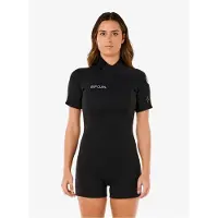 Rip Curl Trad 2/2 Mm Spring Fl Dames Shorty Met Korte Mouwen En Rits Op De Rug