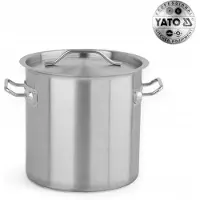 YATO Hoge RVS Pan met Deksel - 30x30 cm, 21L