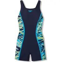 Speedo Hyperboom Spl Muscleb Legsuit Dames - Badpak met Pijpjes Dames en Muscleback - Chloorbestendig Sportbadpak Dames - Kleurvast Zwempak Dames - Zwart/Groen - 40