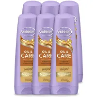 Unilever 6 x Andrélon Oil & Care Conditioner voor droog en kroeshaar, 200 ml - Voordeelverpakking - 6 stuks