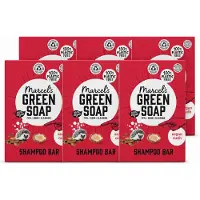 Marcels Green Soap 6 x - Shampoobar - Argan & Oudh - Versterkt & verzorgt - 90 gr - Voordeelverpakking - 6 stuks