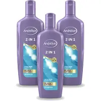 Unilever 3 x - 2-in-1 - Shampoo - Reinigt & Verzorgt - 300 ml - Voordeelverpakking - 3 stuks