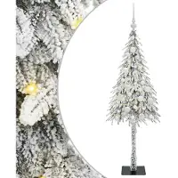 vidaXL Kerstboom met 150 LED met standaard Wit 120 cm PE en Staal