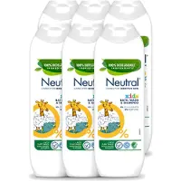 Neutral 6 x Kids – Douchegel – Bath, Wash & Shampoo – 250 ml - Voordeelverpakking - 6 stuks