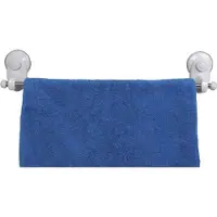 Tendance Porte-serviettes 1 barre en acier inoxydable à ventouse blanc