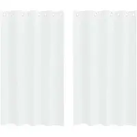 vidaXL Voile Gordijn 2 st Wit 175 x 140 cm Polyester