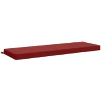 vidaXL Bankkussen SOEST 100% Polyester Wijnrood 140 x 50 x 8 cm