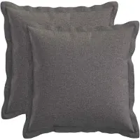 vidaXL Kussensloop 2 st HOUTEN Lichtgrijs 50 x 50 cm Faux Linnen
