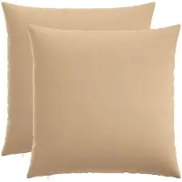 vidaXL Kussensloop 2 st HEERLEN Crèmekleurig 55 x 55 cm Stof