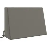vidaXL Rugkussen SOEST 100% Polyester Grijs 60 x 20 x 40 cm