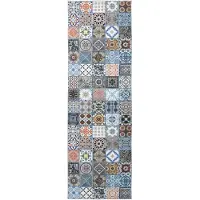 vidaXL Tapijt Runner ORIZ 1150 gsm Blauw