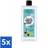 Marcel's Green Soap 5 x - Douchegel - Mimosa & Zwarte Bes - Verzorgend & zacht - 300 ml - Voordeelverpakking - 5 stuks