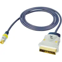 All4u - BBVS 10 - Câble S-Video - Fiche péritel 4 broches chromées - 10 m - Bleu Import Allemagne