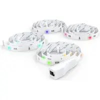 B.K.Licht - LED Strip - 2 meter - met RGB - Auto USB - met afstandsbediening - zelfklevend - voor TV/PC - gaming accesoires