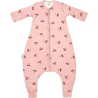 Meyco Baby Cherry Slaapoverall Jumper - Afritsbare Mouwen - Soft Rose - 104cm - 2.5 TOG
