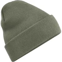 Beechfield Volwassenen van Unisex Originele geboeide Beanie (Olijf)
