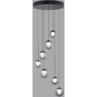 Pure 7-lichts hanglamp Pure Popup mystic grey