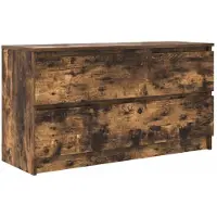 vidaXL Tv-meubel 100x35x54 cm bewerkt hout gerookt eikenkleurig