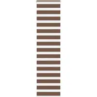 vidaXL Dubbele rolgordijn, bruin, 60x200 cm, stofbreedte 55,9 cm, polyester