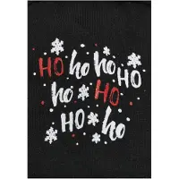 Urban Classics Doek 'Ho Ho Ho' rood / zwart / wit